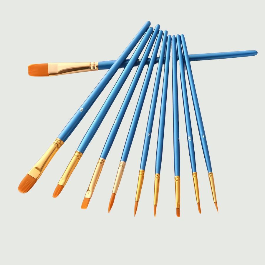 10pcs Professional Brushes - Paint by numbers