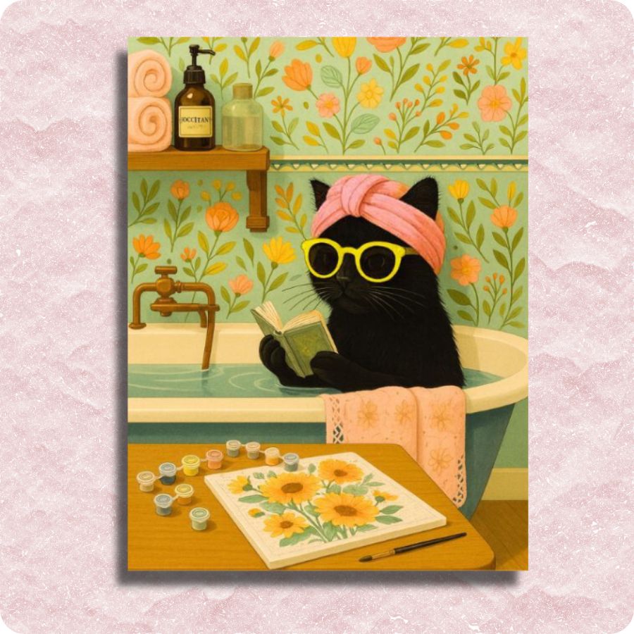 Feline Day Off Canvas - Paint by numbers
