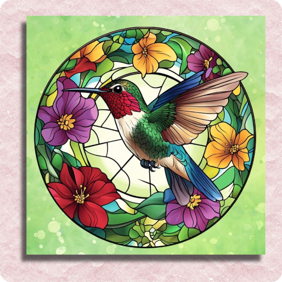 Hummingbird Radiant Glow Canvas - Paint by numbers