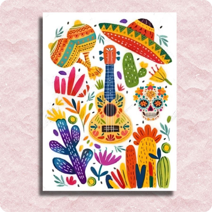 Mexican Fiesta Canvas - Paint by numbers