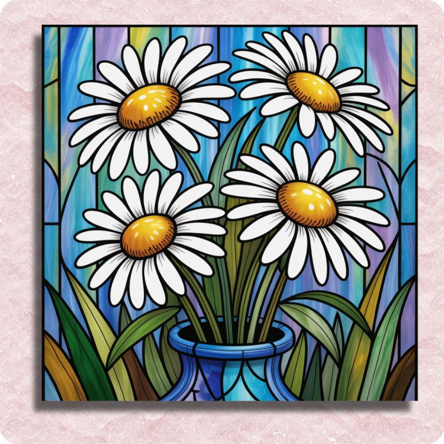Whispers of Daisies Canvas - Paint by numbers