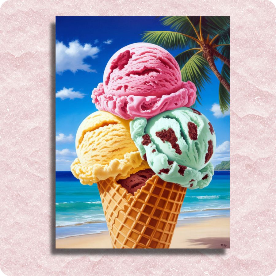Delicious Ice Cream Canvas - Paint by numbers