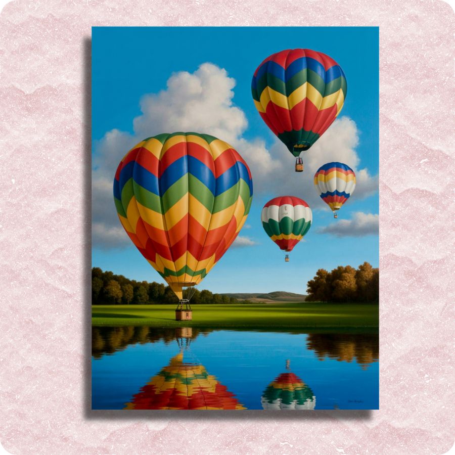 Hot Air Balloons Canvas - Paint by numbers