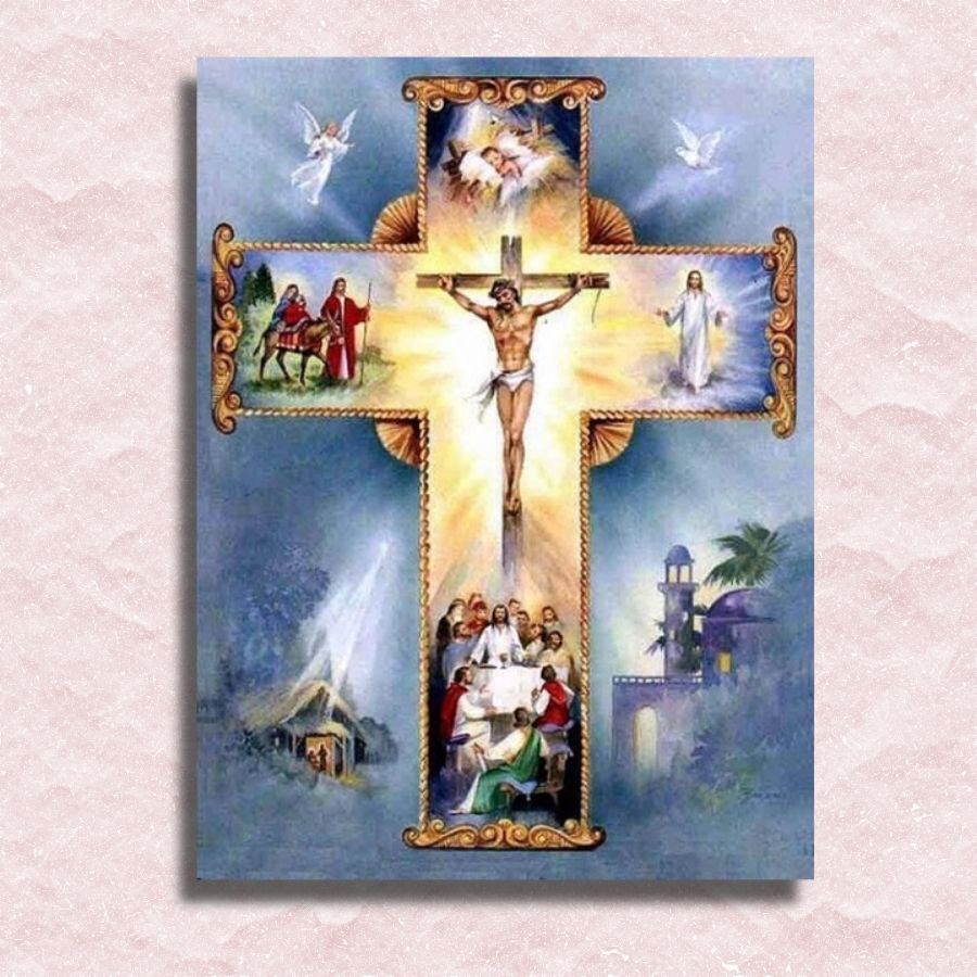 Life Within Cross Canvas - Paint by numbers