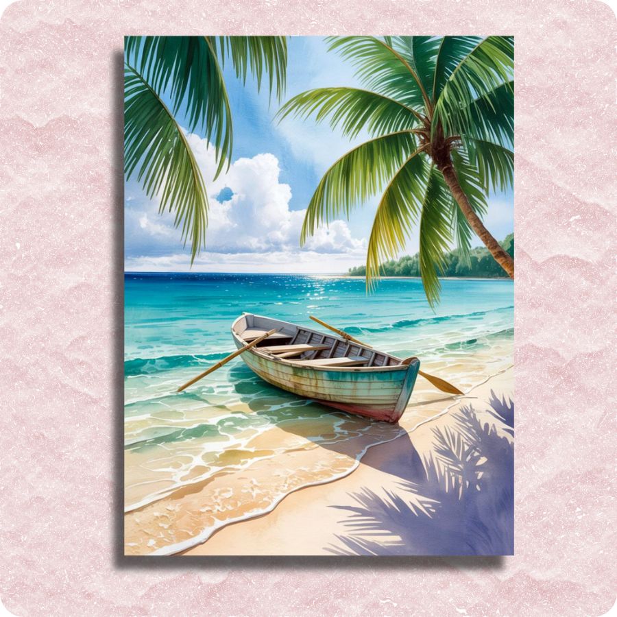 Tropical Island Canvas - Paint by numbers