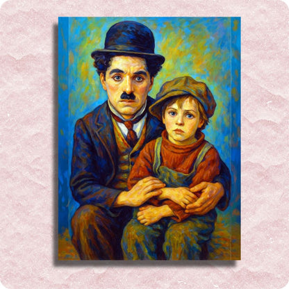 Charlie Chaplin Canvas - Paint by numbers