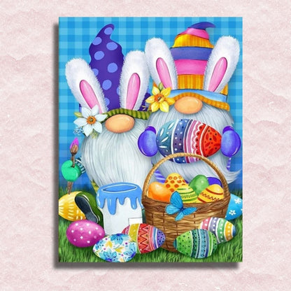 Easter Gnomes Canvas - Paint by numbers
