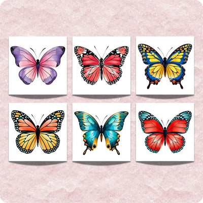 Heavenly Butterflies – Paint by Numbers Kit 6 pack