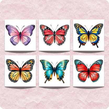 Heavenly Butterflies – Paint by Numbers Kit 6 pack