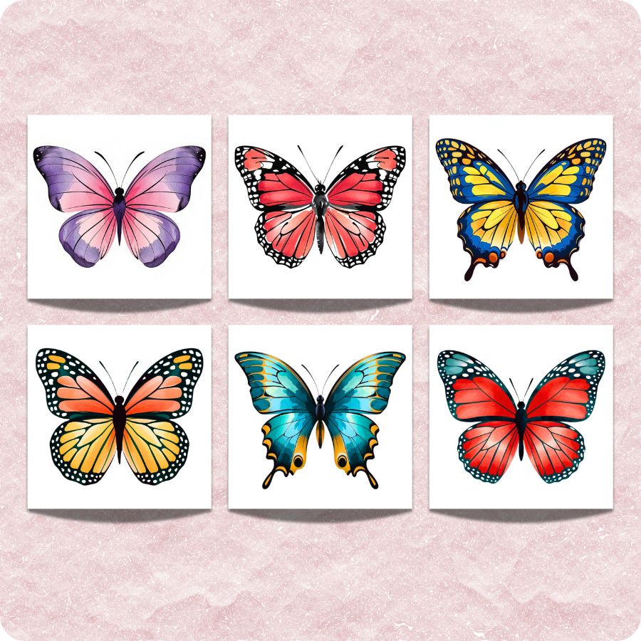 Heavenly butterflies - paint by numbers