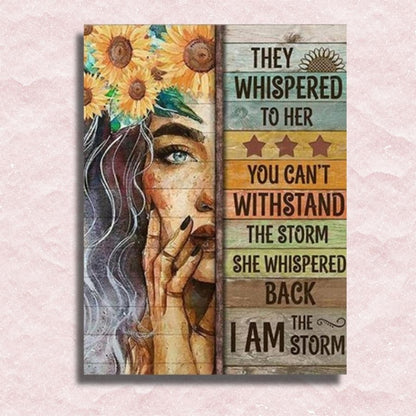 I am the Storm Canvas - Paint by numbers