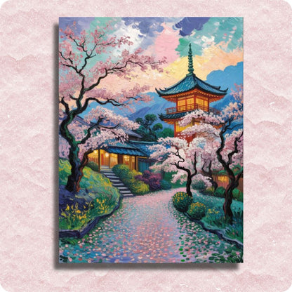 Japanese Garden Canvas - Paint by numbers
