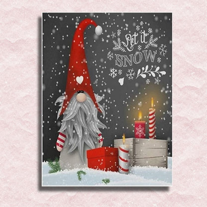 Let it Snow Dwarf Canvas - Paint by numbers