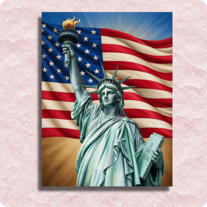 Statue of Liberty Canvas - Paint by numbers