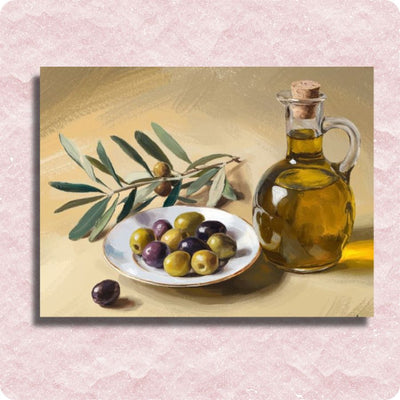 Still Life Olive Harvest Canvas - Paint by numbers