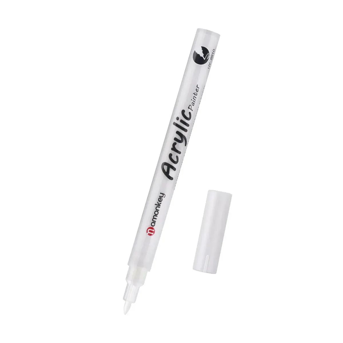 White acrylic paint pen to cover lines and numbers in paint by numbers