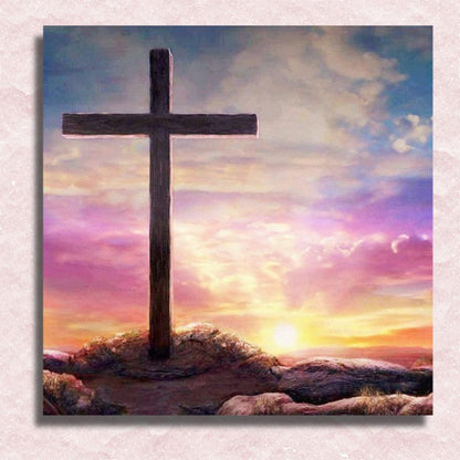 Cross on Golgotha Canvas - Paint by numbers