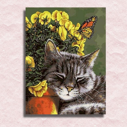 Dreaming Cat Canvas - Paint by numbers