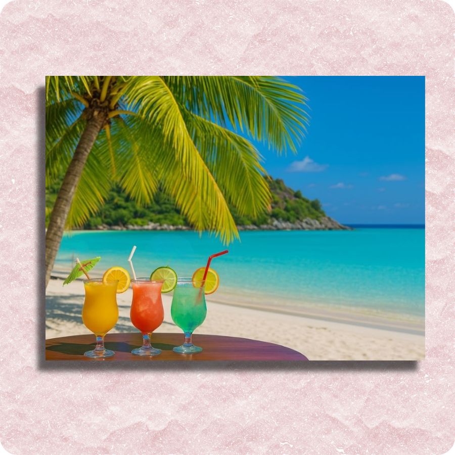 Exotic Cocktails Canvas - Paint by numbers kit