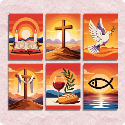 Faith Beyond Words 6 Pack - Paint by Numbers