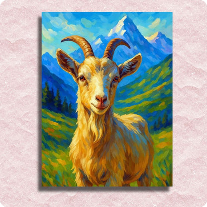Goat Canvas - Paint by numbers