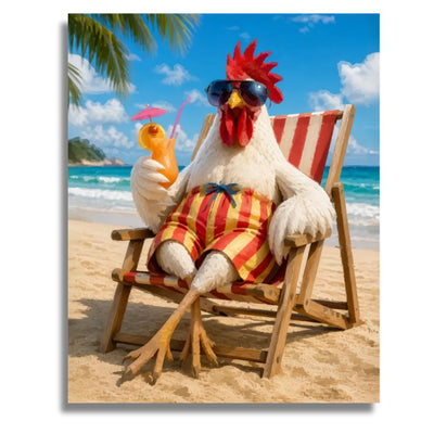Holiday rooster - Paint by numbers