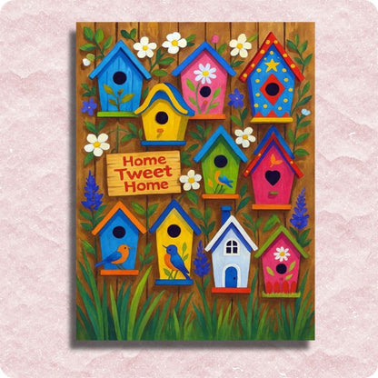 Home Tweet Home Canvas - Paint by numbers