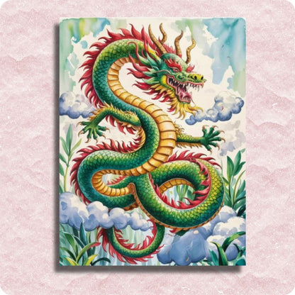 Mystic Dragon Blaze Canvas - Paint by numbers