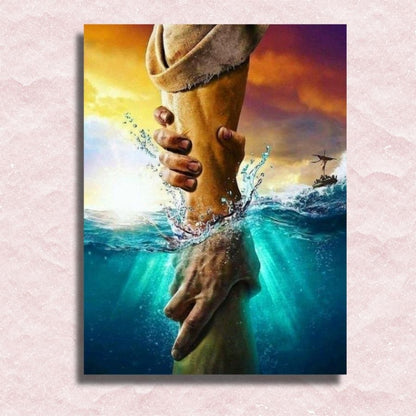 Saved by Jesus Canvas - Paint by numbers