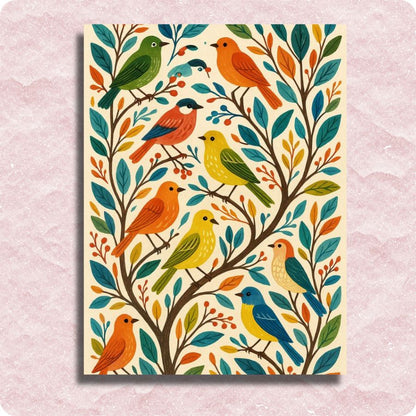 Songbird Symphony Canvas- Paint by numbers
