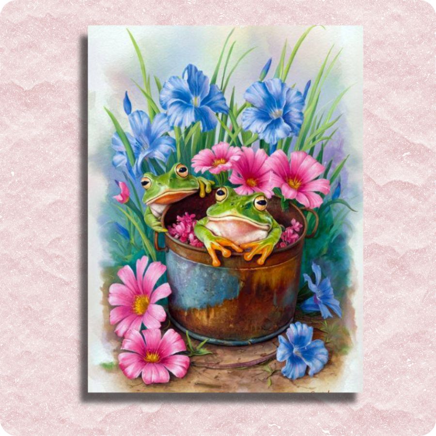 These Cute Frogs - Paint by numbers