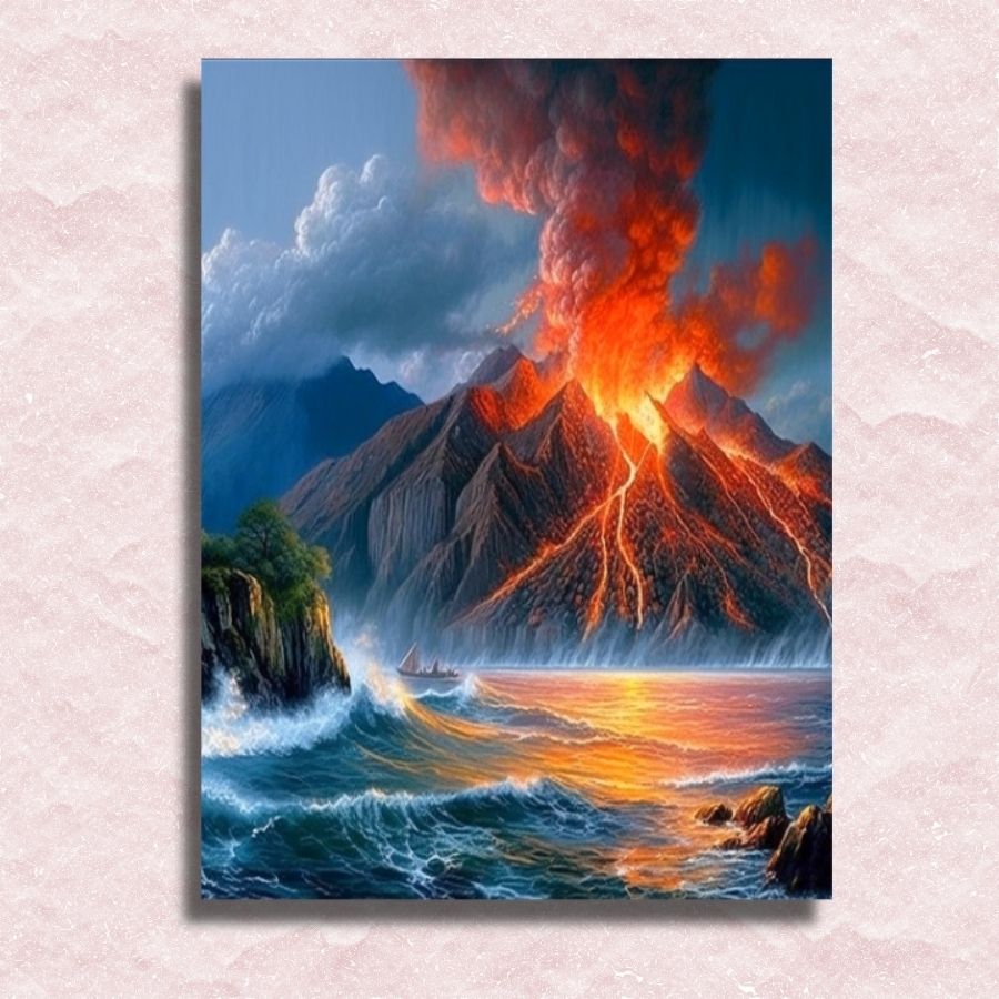 Volcano Canvas - Paint by numbers