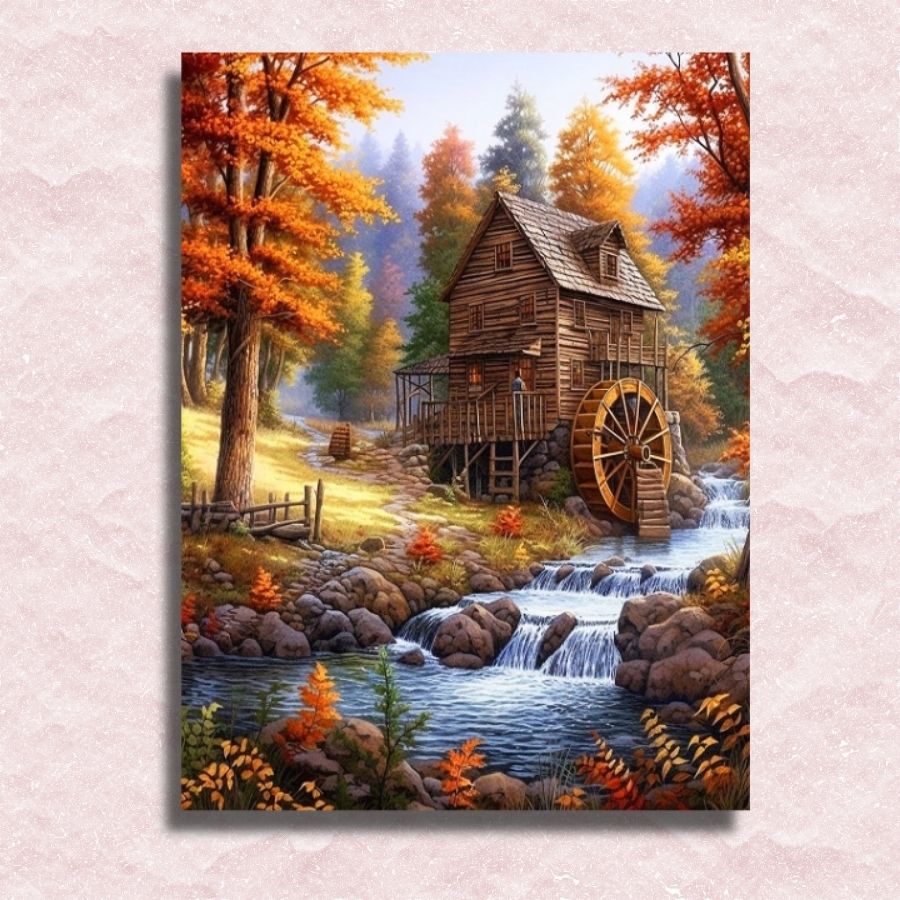 Water Mill - Paint by numbers