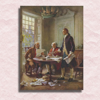 Gerome Ferris - Writing the Declaration of Independence Canvas - Paint by numbers